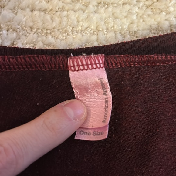 American Apparel ONE SIZE oversized crop top - Picture 3 of 6